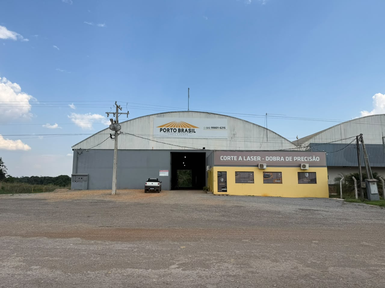 Fachada da Porto Brasil em Lucas do Rio Verde – MT